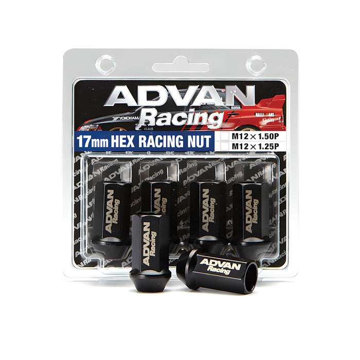 Advan Racing Black M12x1.25 Lug Nuts - 4 Pack