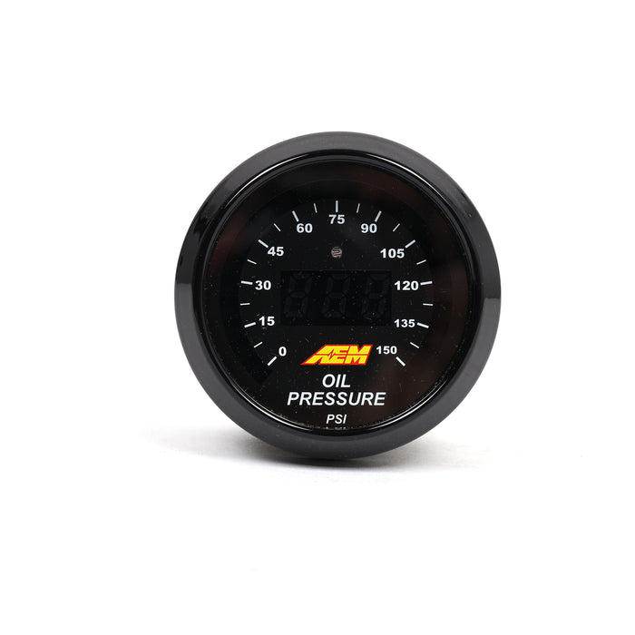 AEM Universal 52mm Digital Oil Pressure Gauge 0-150 PSI