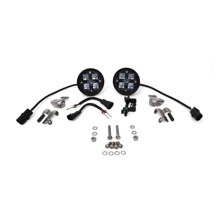 Baja Designs Squadron-R SAE Clear Fog Light Kit (10-24 4Runner/12-23 Tacoma/14-21 Tundra)