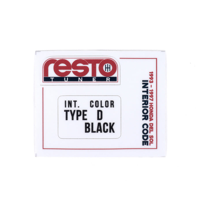 RestoTuner Honda Paint Code Replacement Decals - Interior Color