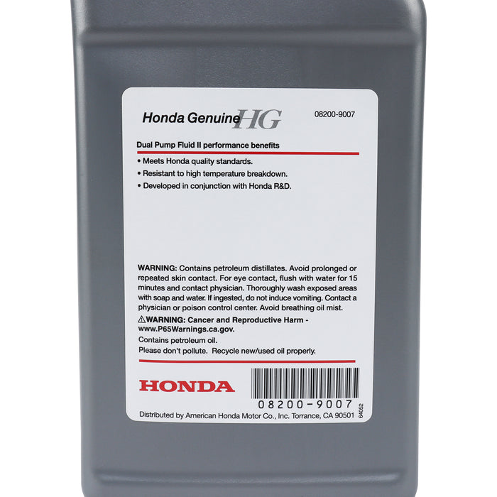 Honda Genuine Dual Pump II Differential Fluid