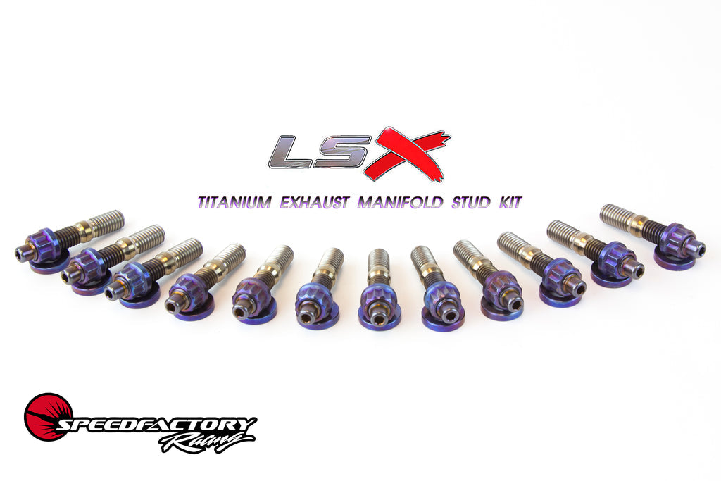 SpeedFactory Titanium Exhaust Manifold Stud Kit - Chevy/GM LSX